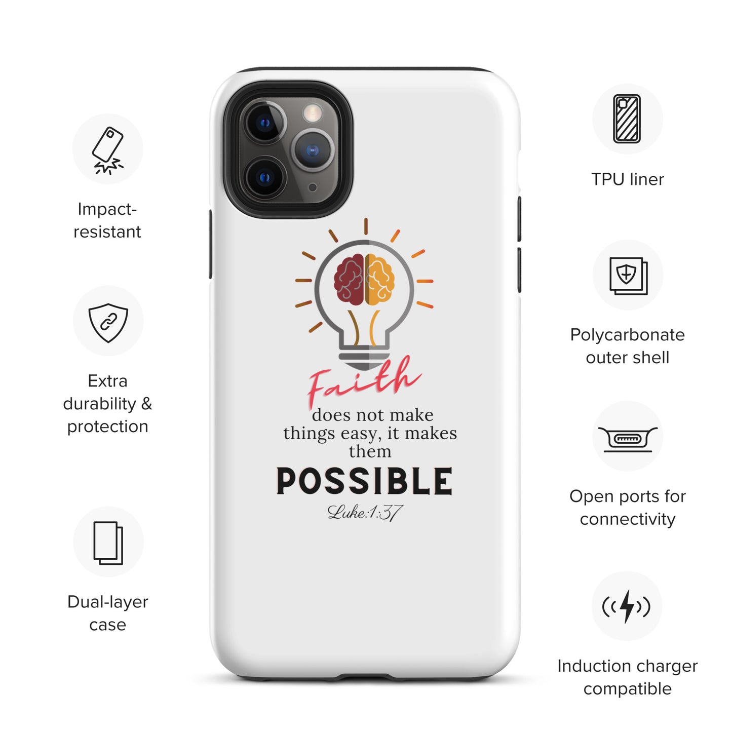 Faith Tough iPhone case