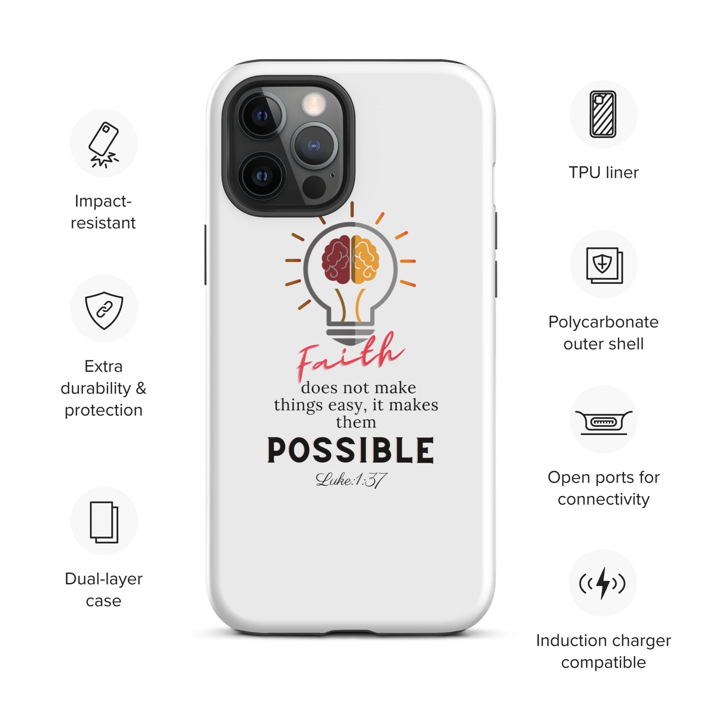 Faith Tough iPhone case