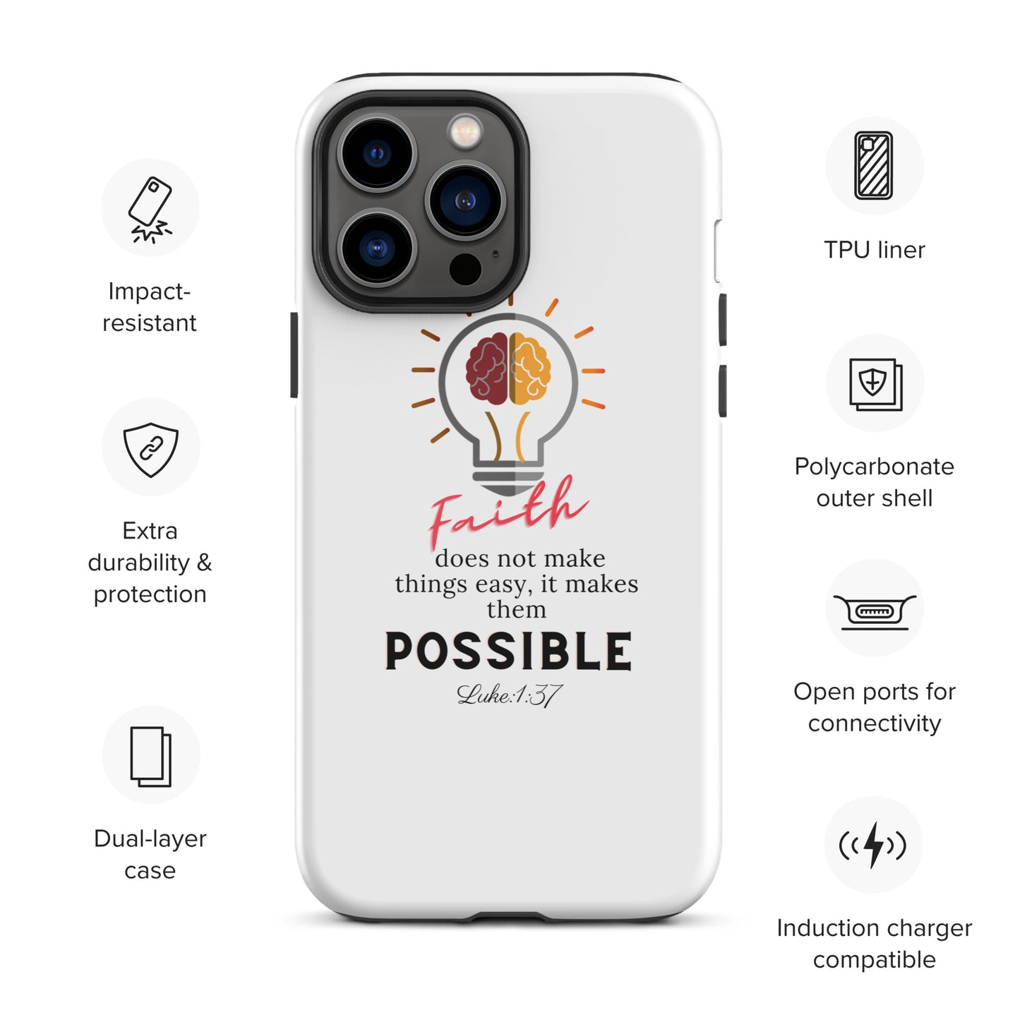 Faith Tough iPhone case