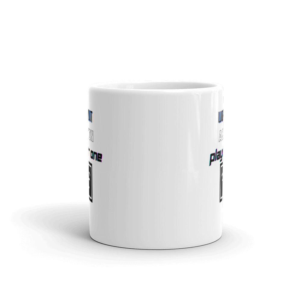 Player One White glossy mug