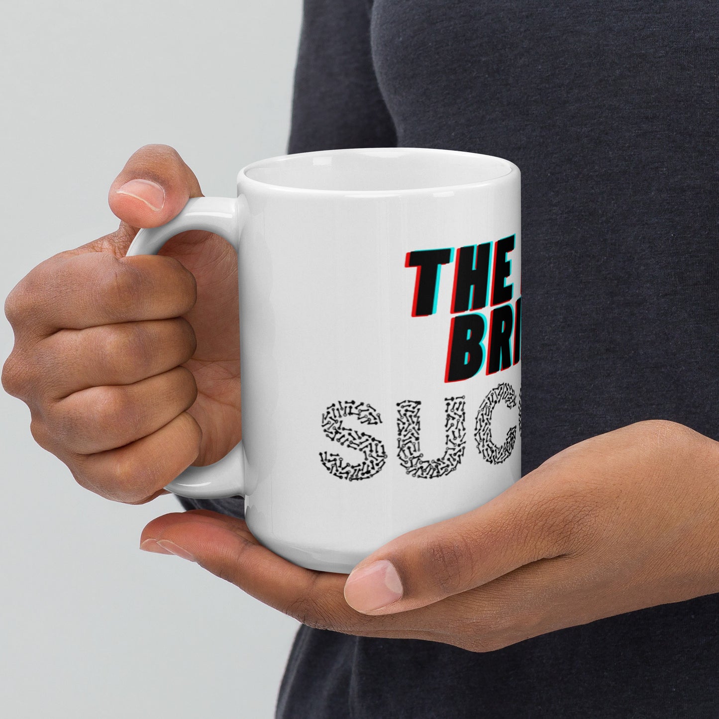 The Lord Brings Success White glossy mug