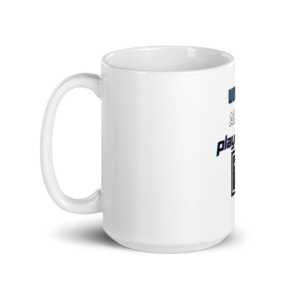 Player One White glossy mug