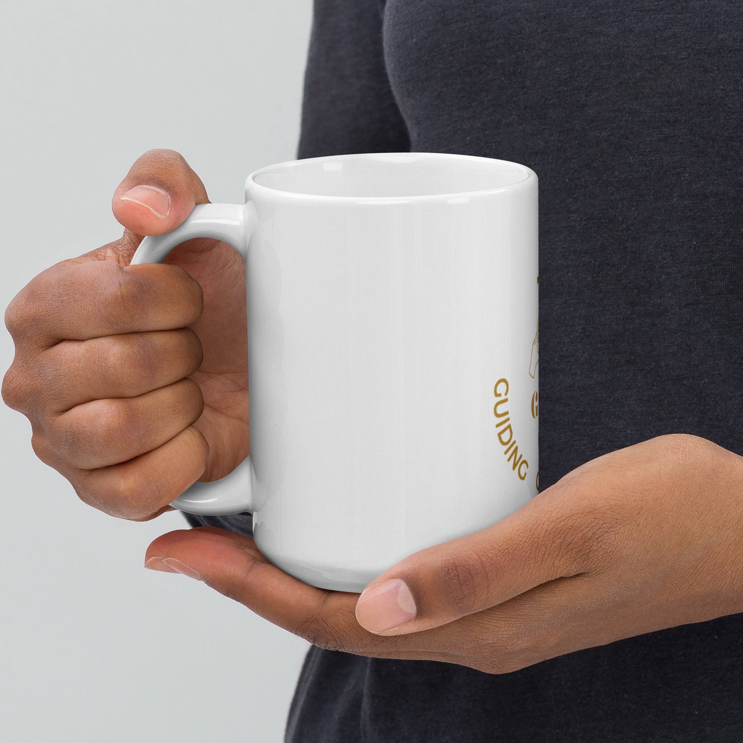 G.O.D Guiding our Direction White glossy mug